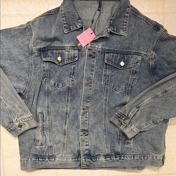 PrettyLittleThing Jackets & Blazers - NWT PLT oversized boyfriend Denim Jacket